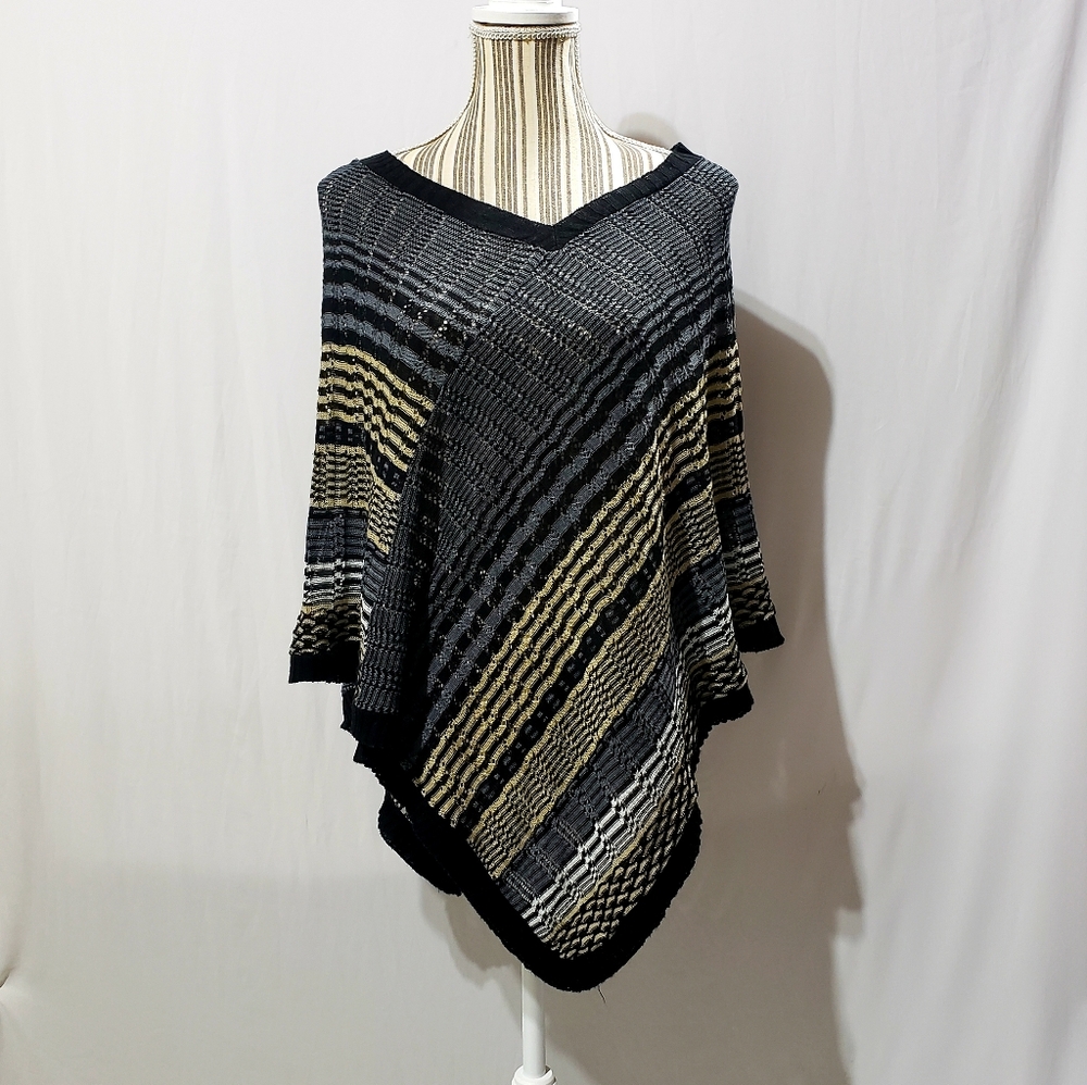 Westbound Knitted Fall Poncho